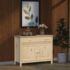 From The Tree Furniture Solid Wood Unfinished Sideboard Server Buffet Cabinet