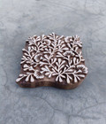 Wooden Stamp Block hand Carved Indian Wood Block - Floral Wooden Stamp -textile