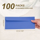 100 Pack Light Sky Blue  10 Business Envelopes  Letter Size Envelopes