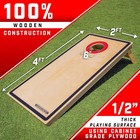 Tournament Cornhole Game Set 4x2ft Wood Boards
