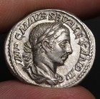 Virtus God Of Bravery Denarius 222ad Ancient Roman Empire Silver Coin Xf Rome