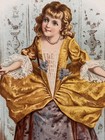 1891 A Little Lady Original Antique Art Print Lithograph Engraving