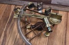 Rare Antique Brass Nautical Marine Ship Sextant Case Hern Of Callao Instrument