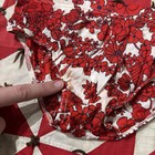 Vintage Catalina One Piece Floral Swimsuit Bottoms Polyester Red As Is