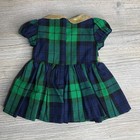 Blue   Green Plaid Dress For 18 Inch American Girl Doll - American Fashion