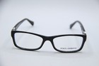 New Dolce   Gabbana Dg 3228 501 Black Silver Authentic Eyeglasses 53-16