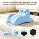 Memory Foam Wedge Pillow For Couples  Ergonomic 27   Support Cushion
