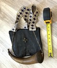 Antique 1800s Possible Bag  2 Stag Knives-3 Powder Horns-native American  Rare