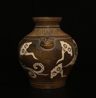 Old Chinese Cizhou Kiln Vase W phoenix