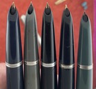 Parker 51 Fountain Pens 1943 -    49   One Aero  u Get All 5   All Good 14k Nibs