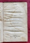 1837 Book Of Laws Of Illinois 10th General Assembly - Rare