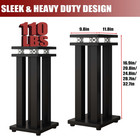 25in Pair Of Heavy Duty Sound Stands universal Speaker Stands For Surround Sound