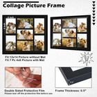 4x6 Picture Frame Collage For Wall  Display 7 Pcs 4x6 Photos With Mat Or 12x1   