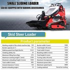 Free Shipping 13 5hp Red Mini Skid Steer Tracked Loader  B s Gas Epa High Load
