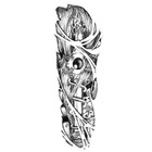 6 Pcs set Temporary Tattoo Stickers Waterproof Full Arms Legs Body Art Tattoos