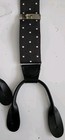 Nwot Men Adjustable Polyester Polka Dot Braces Suspenders Made In China 