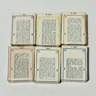 Vintage Disney Character Card Games Set Of 6 Complete Mickey Bambi Pinocchio