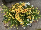Artificial Handmade Cemetery Flowers Saddle Cemetery Grave Headstone Memorial