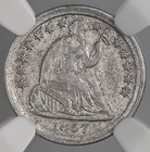 1857  H10c Liberty Seated Half Dime Ngc Xf45   8404749-013