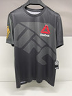 Chris Weidman Reebok Ufc Fight Kit Jersey Champion Black Gold T-shirt Size L New
