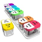  Extra Large Weekly Pill Organizer 2 Times A Day  Pill Box 7 Day Am Pm To Color