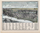 1896 Israel Palestine Holy Land - Map Original  12x10  George Cram