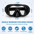 Swimming Goggles Scuba Snorkeling Mask For Adults  Adjustable Elastic Knitted St