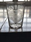 Antique Pre Pro Glenbrook Maryland Rye Advertising Saloon Whiskey Shot Glass 