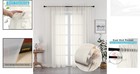 Sets Of 2 Ivory Sheer Drapes 72 Inches Long - Perfect For Brightening Your Space
