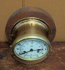 Swift Instrument Ship s Brass Maritime Watch Bell Clock - West Germany - Working