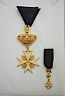 Knights Of Malta  2 Enameled Pins In Case  Rare Find   ca207  Chalice Co