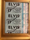 Elvis Tickets For The Show On August 17  1977   the Day After He Died  