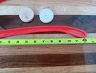 New Replacement Set Of 2 Red Sticks   2 Wooden Pucks For Nok Hockey Game Carrom