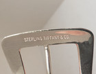Vintage Tiffany   Co Sterling Silver Classic Belt Buckle No Monogram   Blue Box