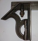 Vintage L s s  Starrett 12  Combination Square   Rule   No 492 Protractor And