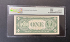  1 Silver Certificate Note Pmg64 Choice Uncirculated 1935g No Motto