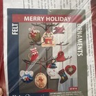 Felt Street Merry Holiday Felt Ornaments Kit Makes 10 New 4 5   503231