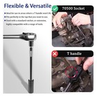 70500 Tap Socket Set W  1 4    3 8  Drive For 1 2    1 8  Npt Taps   Metric Taps