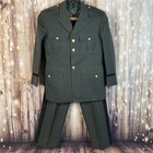 Vintage Us Army Military Green Dress Uniform Jacket Pant Custom Tailored Weiners