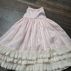 Martha s Miniature Girls  Layered Circle Dress Vintage  Size 3t Pink Lace