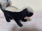 Steiff Vintage Mohair Skunk Button Metal In Ear