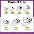 150pcs 7 Sizes 2 4mm  3 3 2mm  4 4 5mm  5mm  6mm  8mm  10mm 304 Stainless Steel