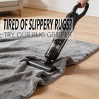 16 Pcs Black Rug Grippers Non Slip Tape For Hardwood Floors