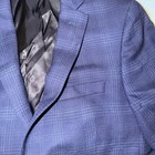 Hart Schaffner Marx Wool Blazer Jacket Boy Navy Blue Windowpane Lined Size 14