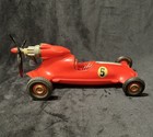 Vintage Thimble Drome Prop Rod Toy Car Red
