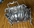 Antique Thomas Webb   Sons England Silver Plated Biscuit Barrel Victorian Rare