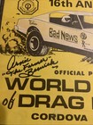 1969 15th Annual World Series Of Drag Racing Cordova Program Arnie Beswick