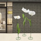 3 Pcs White Artificial Flower For Wedding Decoration   Birthday Party Banquet