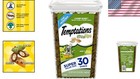 Mixups Catnip Fever Flavor Treats  30oz Tub - Crunchy   Soft Delights For Cats