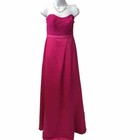 Women   s Size 6 David s Bridal Strapless Lace Bodice Maxi Wedding Dress Pink